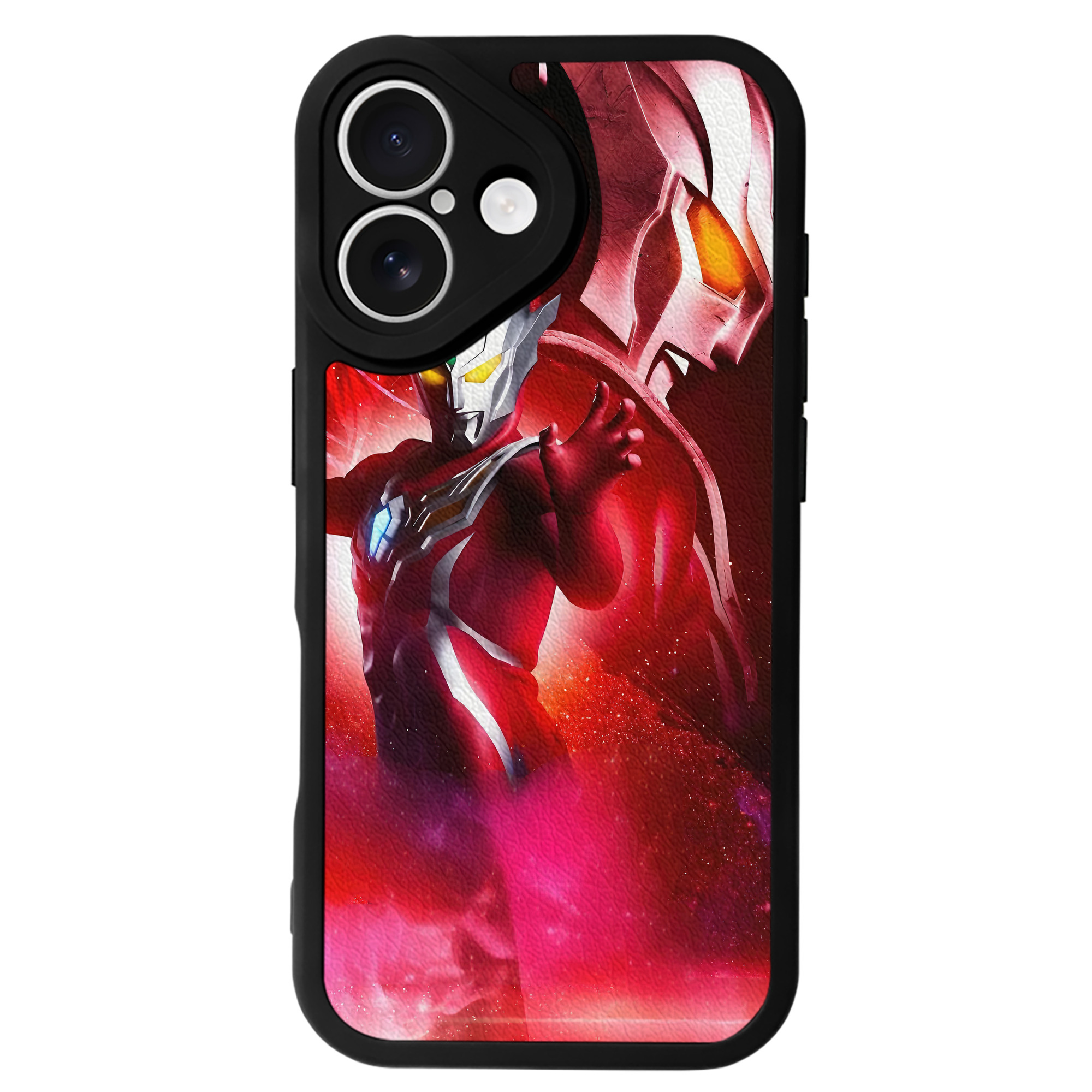 （画像用） ウルトラマン Ultraman 【iPhone 16シリーズ対応】シリコンスマホケース（レザー調） 材質：シリコン